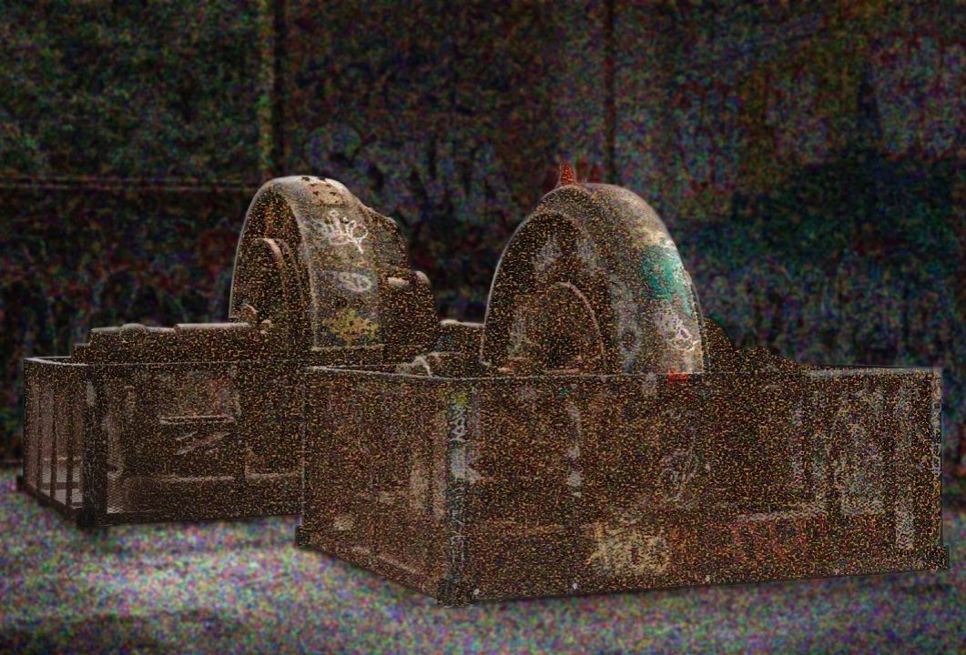 Colorized 3D point cloud of industrial equipment